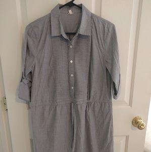 Jcrew casual shirt dress with drawstring